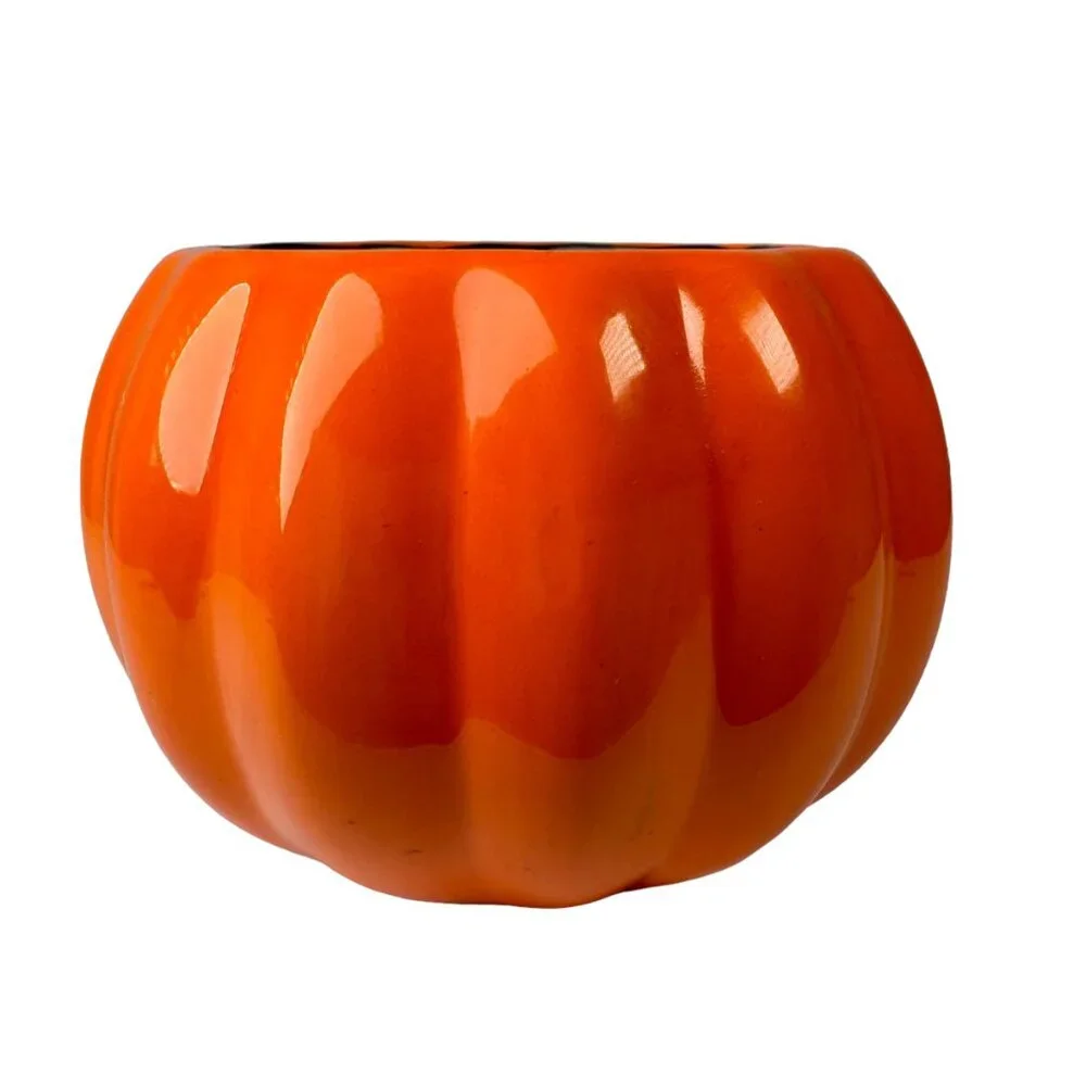 Bath & Body Works Jack O Lantern Pumpkin Orange Candle Holder Harry Slatkin 2011 - Picture 4 of 9